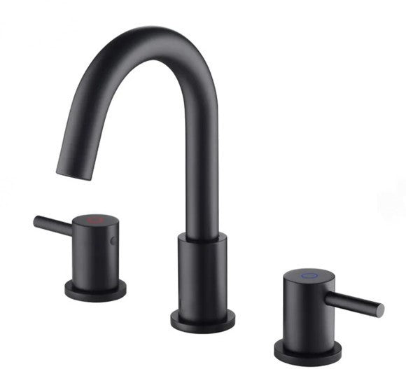 Modern 8 in. Widespread Bathroom Faucet with Pop-Up Drain