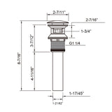 Modern 8 in. Widespread Bathroom Faucet with Pop-Up Drain