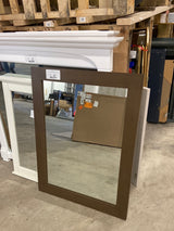 Sonoma 36 in. x 28 in. Framed Wall Mount Mirror in Almond Latte