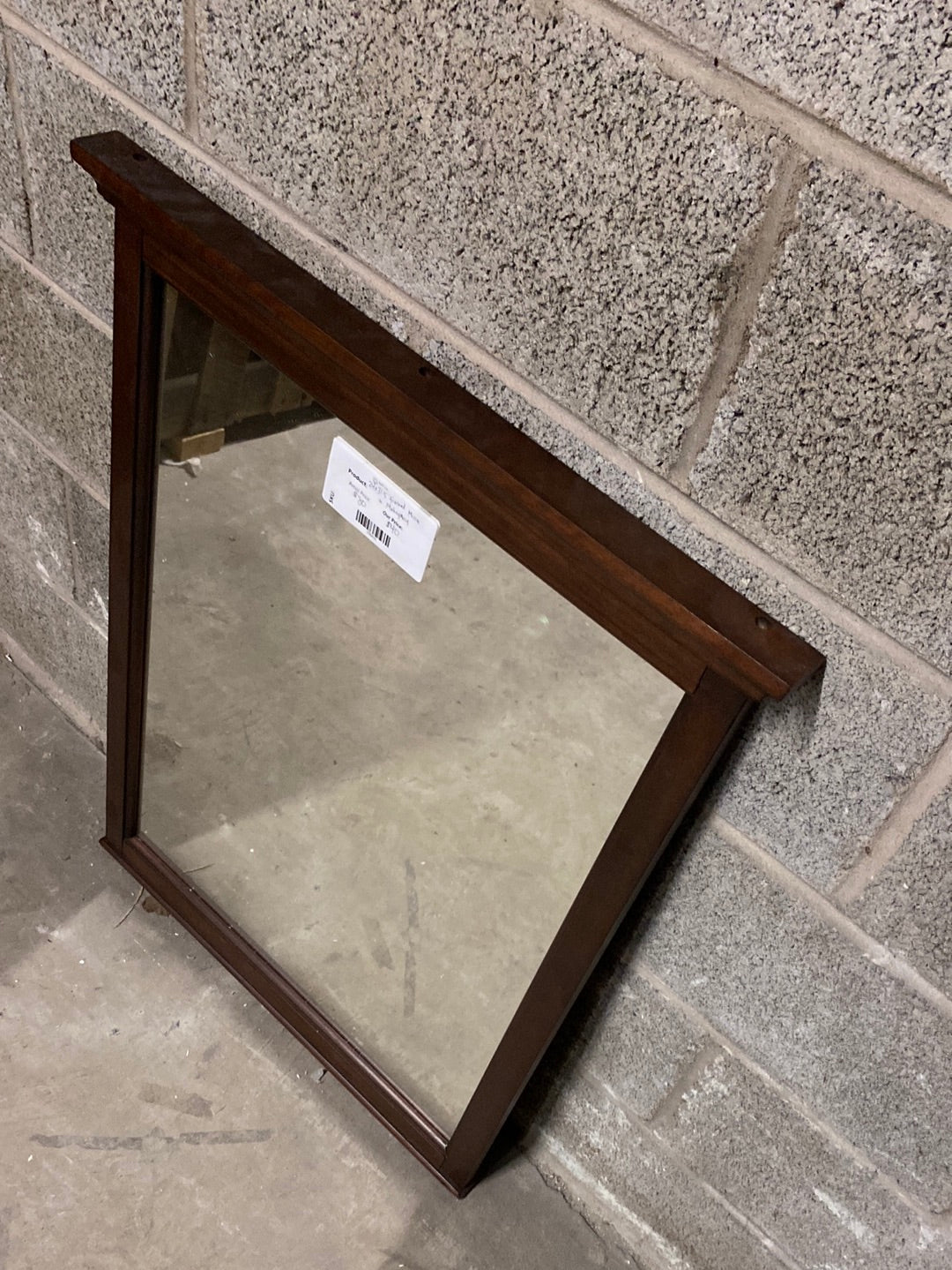 24 x 31.5 Framed Mirror in Mahogany