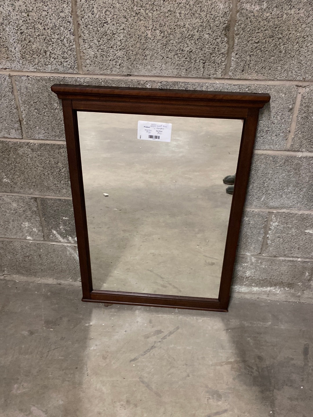 24 x 31.5 Framed Mirror in Mahogany