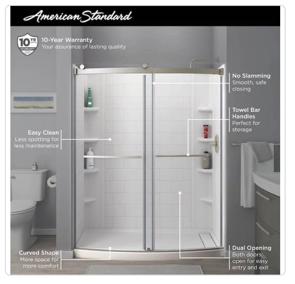 Sliding Shower Door - American Shower Glass