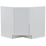 Cambridge Shaker Ready to Assemble 36x34.5x24.5 in. Corner Sink Base Cabinet w/ 1 Soft Close Door in White