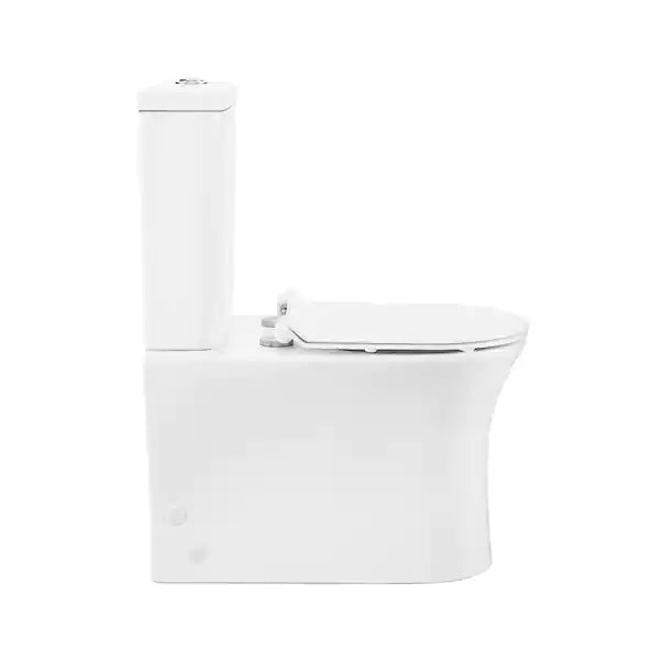 Calice 2-piece 0.8/1.28 GPF Dual Flush Elongated Toilet in White Seat Included